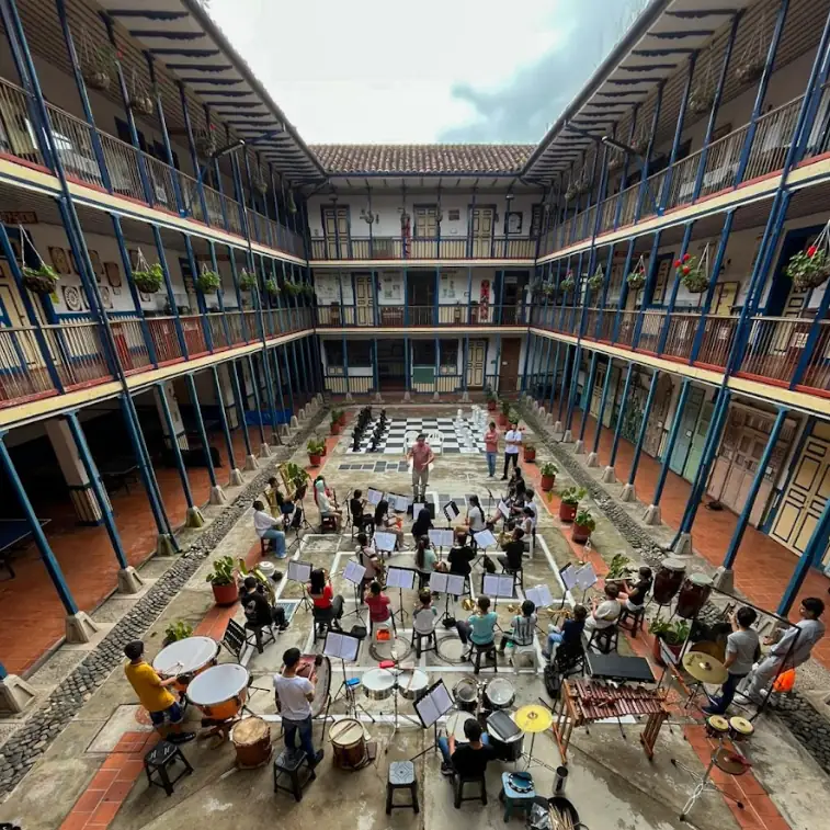 La Banda Sinfónica Infantil de Marsella ya está en Anapoima representando a Risaralda