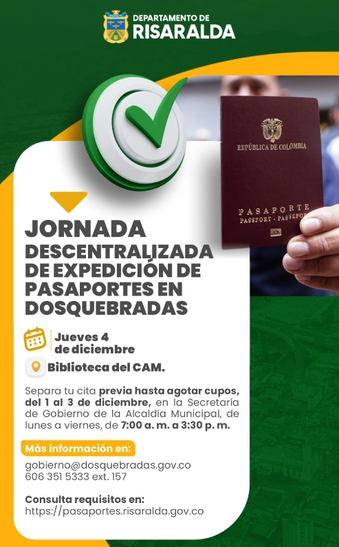 ¡ATENCIÓN RESIDENTES DE DOSQUEBRADAS!