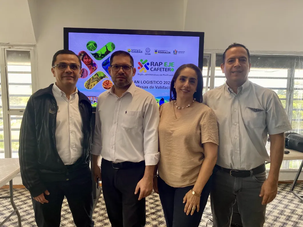 RAP Eje Cafetero lidera mesa de trabajo con Quindío y Tolima para la validación del Plan Logístico Regional 2025-2040