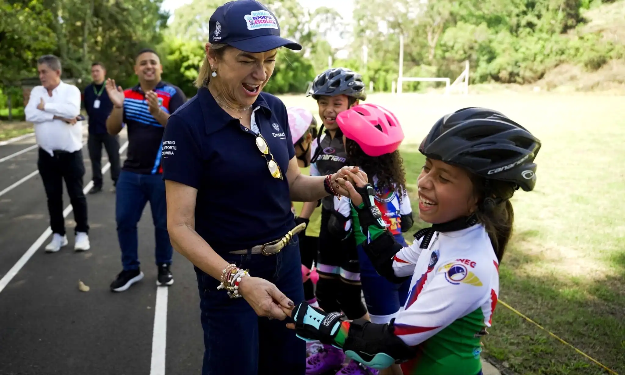 La ministra, Patricia Duque, realizó seguimiento a proyectos de infraestructura recreo deportiva en Risaralda
