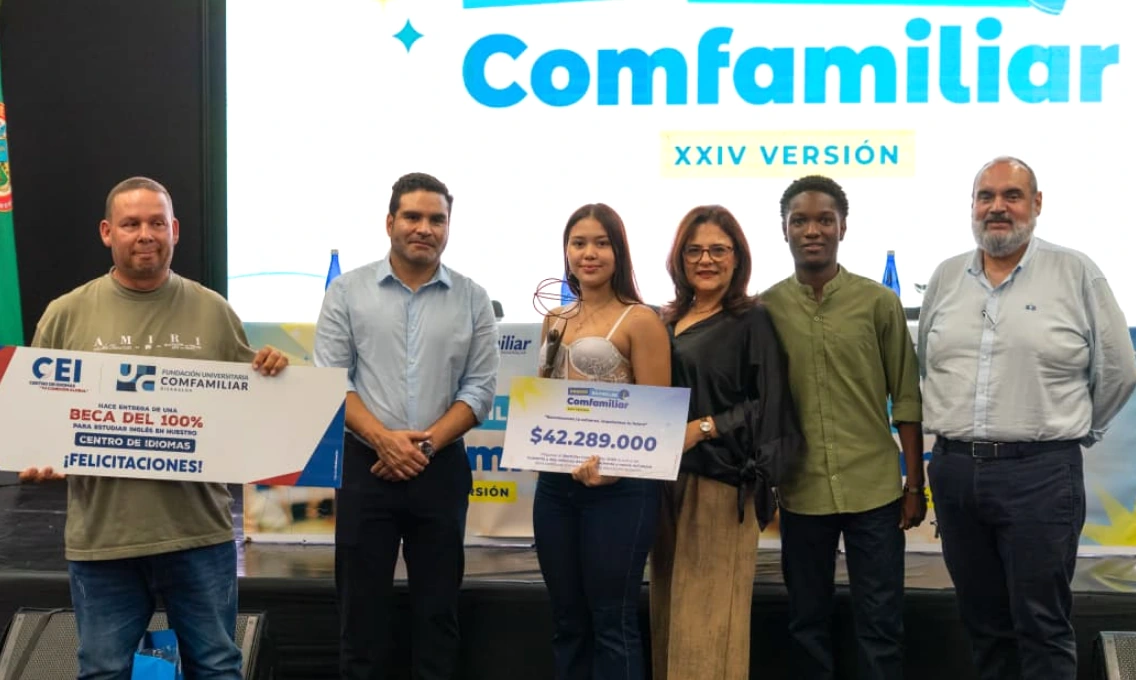 Dos estudiantes de instituciones educativas de Pereira se destacaron en el premio Bachiller Comfamiliar