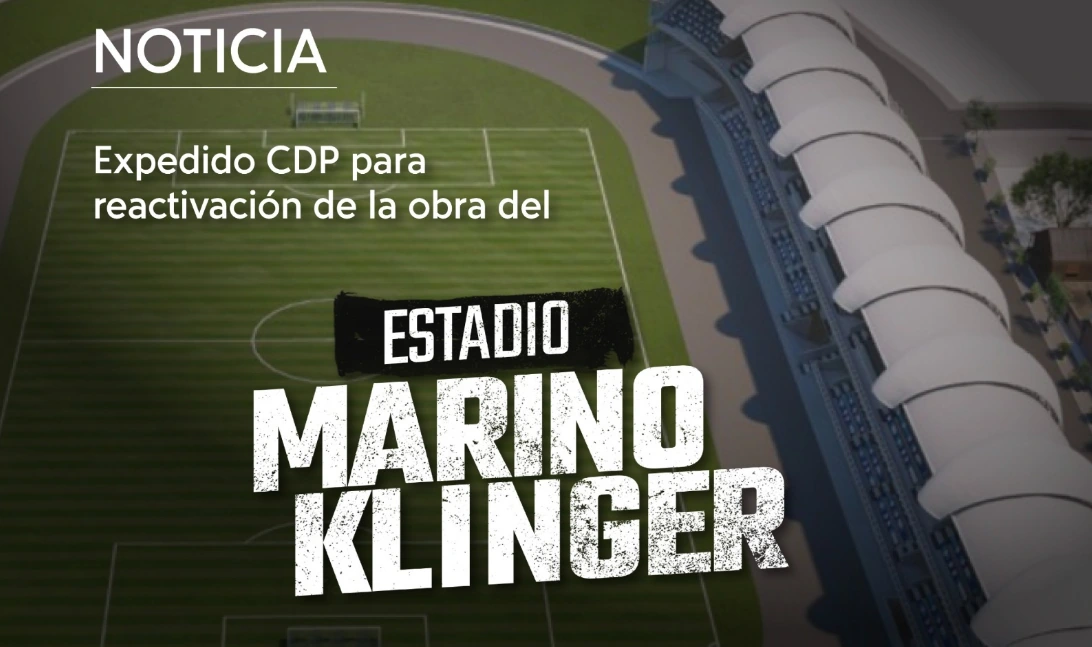 Fue expedido el CDP por 15.000 millones de pesos para la reactivación de la obra del estadio Marino Klinger
