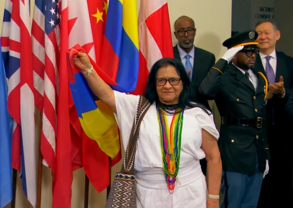 Colombia se integra al Consejo de Seguridad con un mensaje de inclusión y paz en la ceremonia de instalación de la bandera