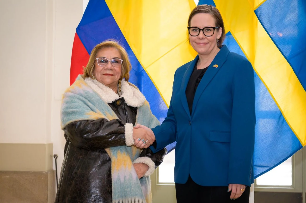 Declaración conjunta de la Ministra de Asuntos Exteriores del Reino de Suecia, Maria Malmer Stenergard, y la Ministra de Relaciones Exteriores de laRepública de Colombia, Rosa Yolanda Villavicencio, el 9 de febrero de 2026.