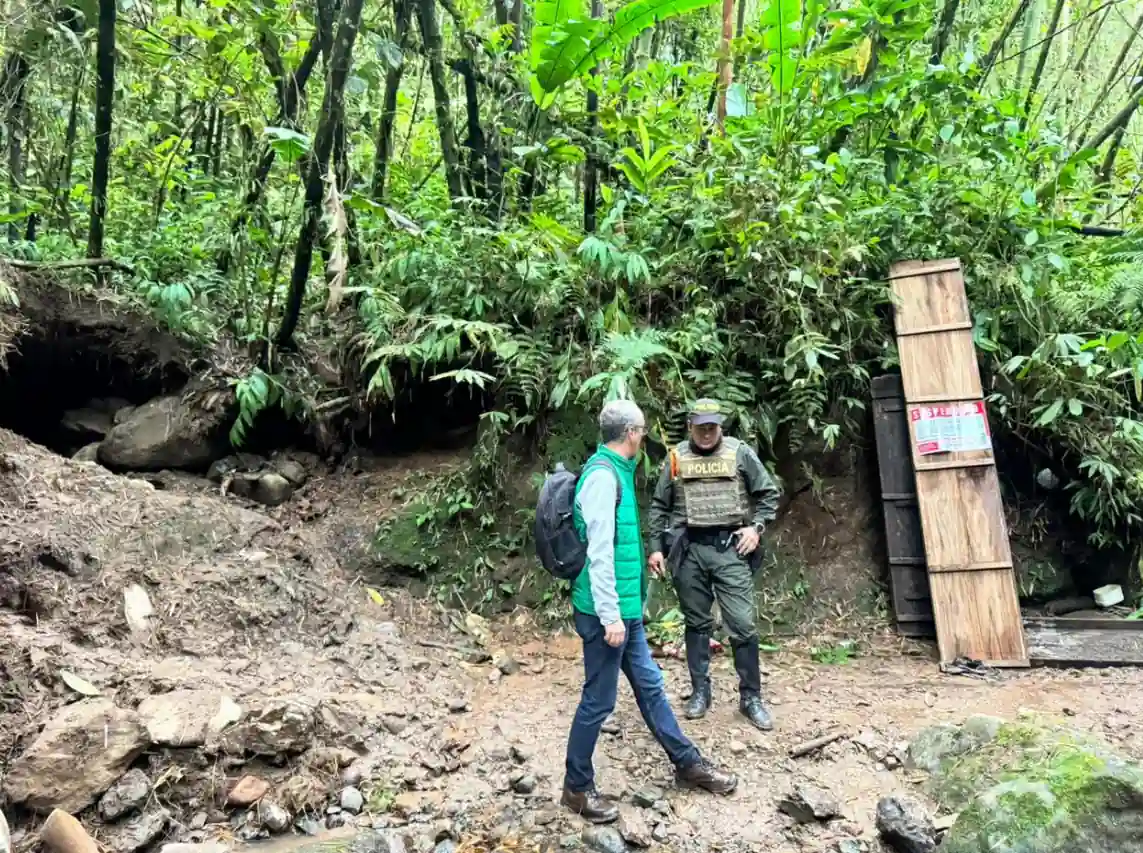 La CARDER suspendió la afectación a los recursos naturales por minería ilegal en Santa Rosa de Cabal