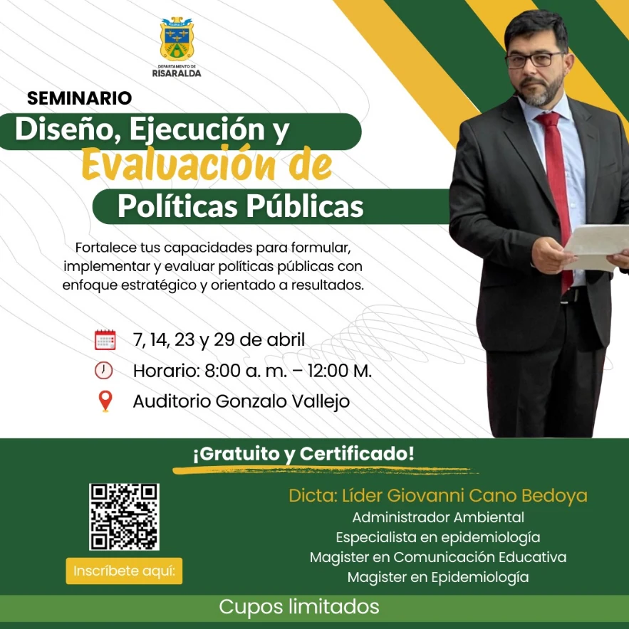 Risaralda impulsa seminario para fortalecer la formulación y evaluación de políticas públicas