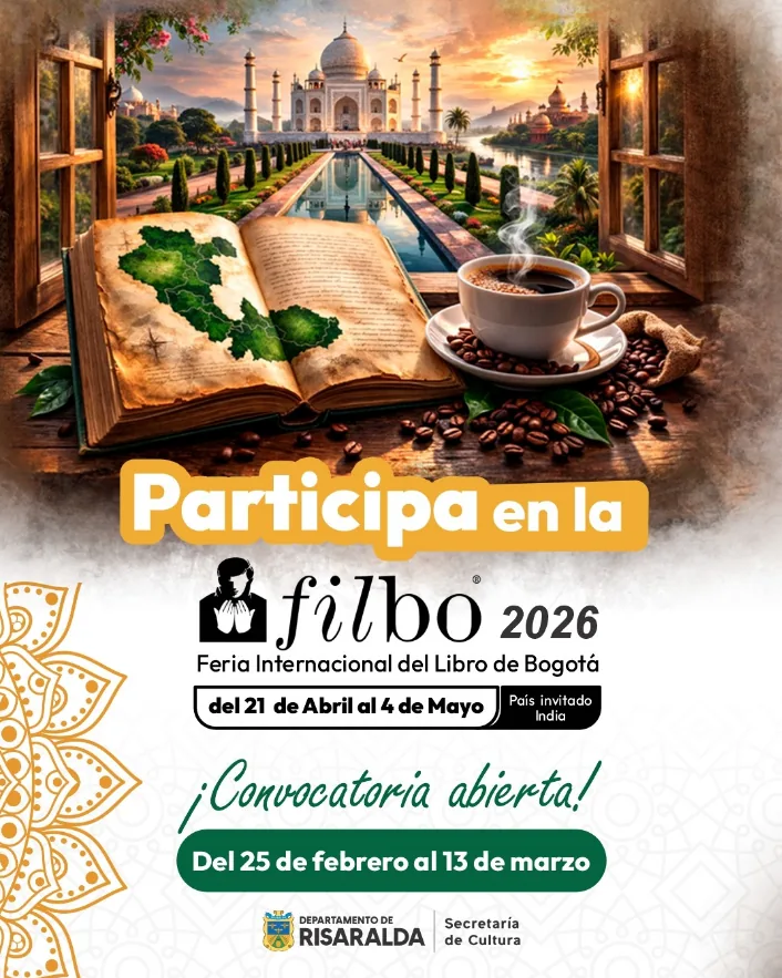 Gobernación de Risaralda abre tres líneas de participación para la FilBo 2026