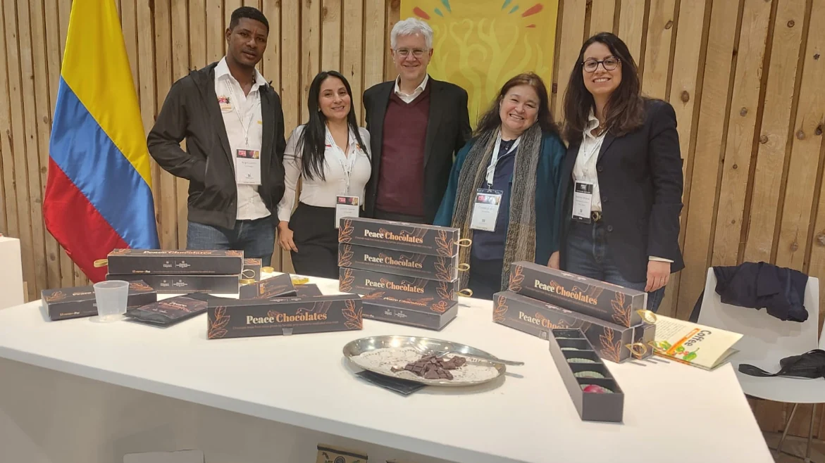 Colombia impulsa café y cacao para la paz en feria internacional en Bélgica