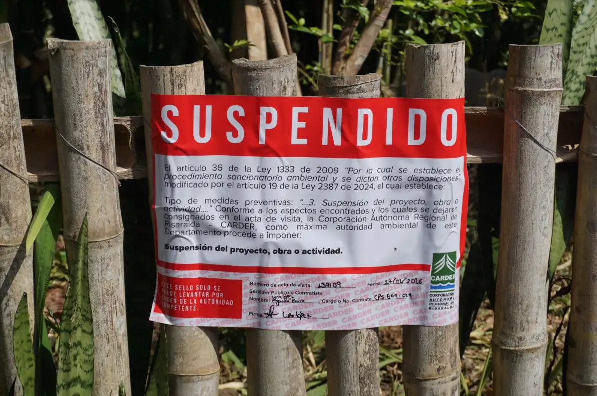 CARDER ordena suspensión de actividades en zona forestal protectora de la quebrada El Erazo en el Parque Industrial