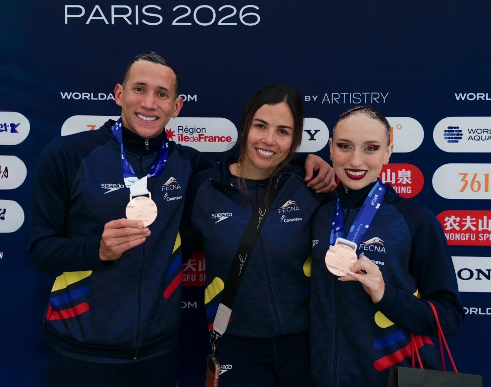 Plata y bronce, el balance de Colombia en la Copa Mundo de Natación Artística