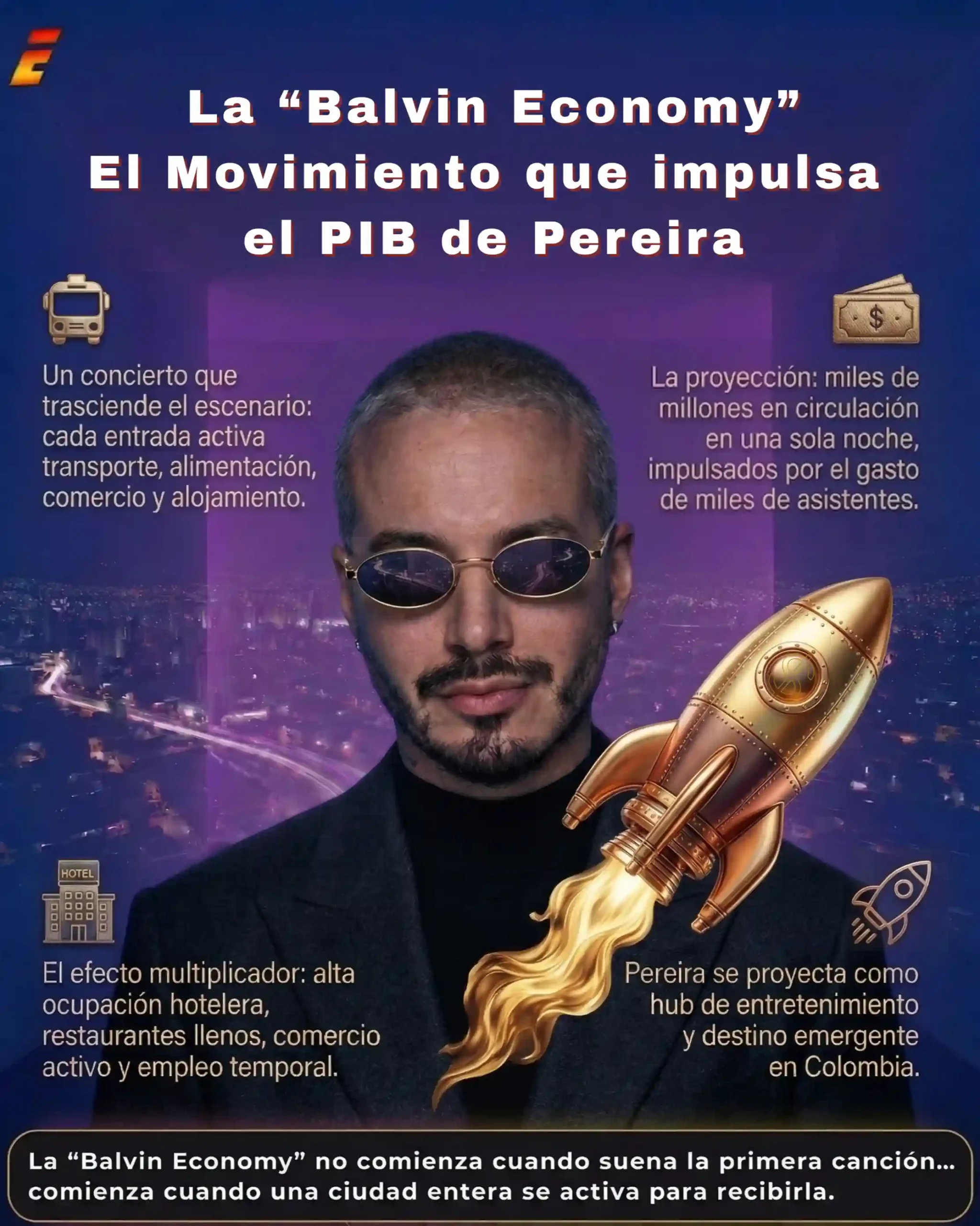 La “Balvin Economy”: cuando la cultura urbana impulsa el PIB local (proyección Pereira 2026)