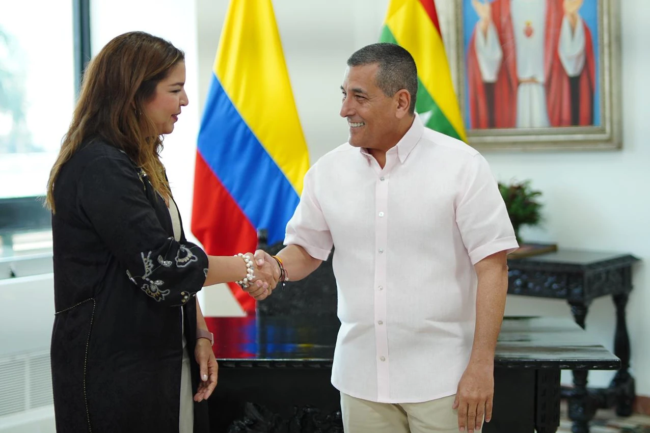 Alcalde Dumek Turbay recibe a la gerente de OINAC y activa nueva etapa para el aeropuerto de Cartagena