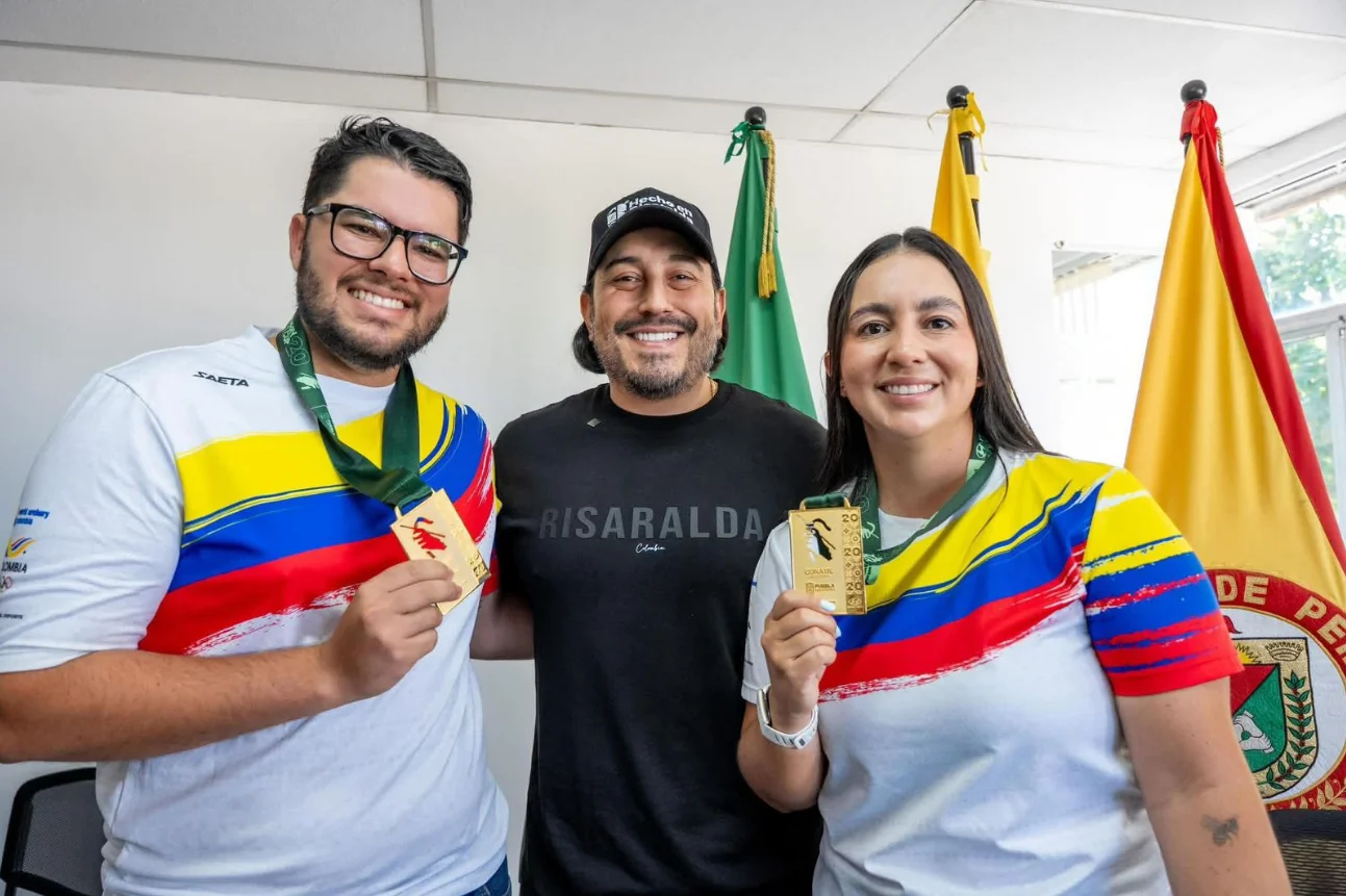 Gobernación de Risaralda entregó incentivos económicos a campeones de Copa Mundo de Arquería