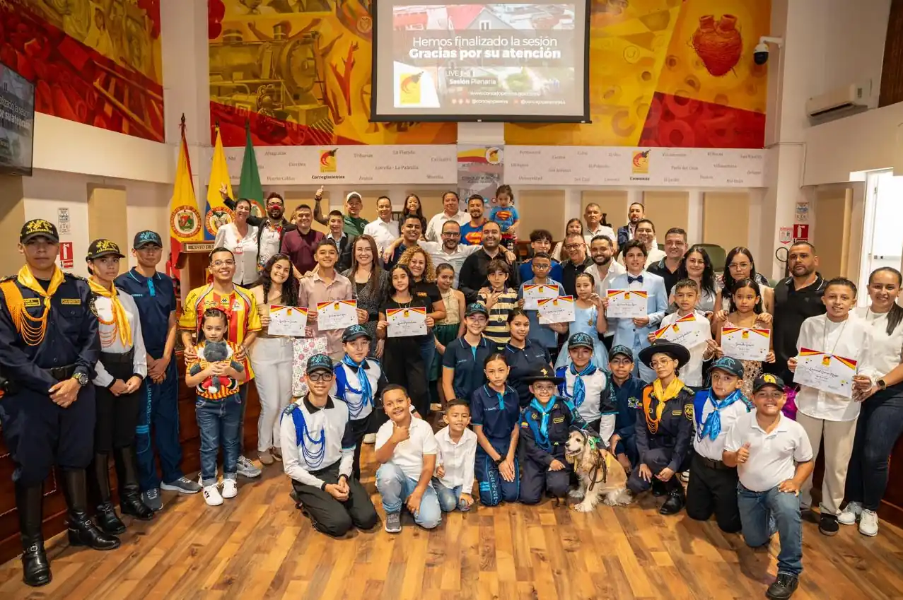 Concejo Municipal de Pereira conmemoró el Día Nacional de la Niñez con una sesión histórica: arte, reconocimientos y la voz de los niños y niñas de la ciudad