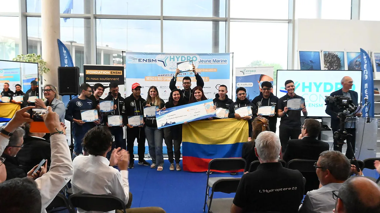 Facultad de Minas de la U Nacional gana premios en competencia de ingeniería naval en Francia