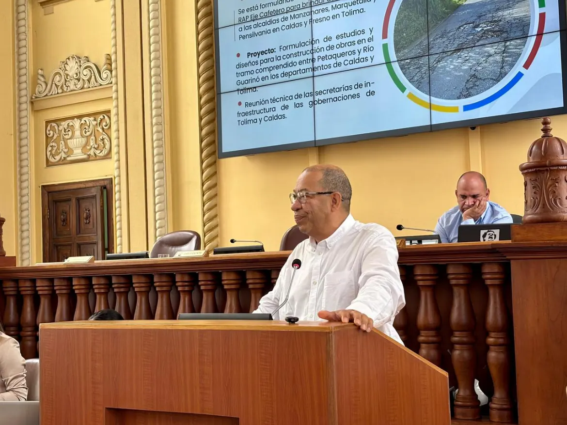 LA RAP EJE CAFETERO SOCIALIZÓ ANTE LA ASAMBLEA DE CALDAS AVANCES DE PROYECTOS ESTRATÉGICOS PARA EL DEPARTAMENTO