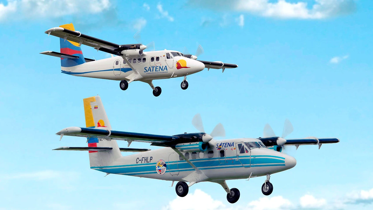 Este sábado llegan a Bogotá y Medellín las dos nuevas aeronaves tipo Twin Otter adquiridas por Satena