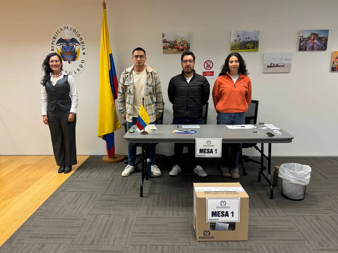 Con el primer voto en Nueva Zelanda, Colombia dio inicio a la segunda vuelta presidencial en el exterior