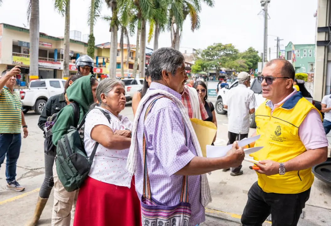Gobernación de Risaralda entregó ayudas humanitarias a 19 familias afectadas por las lluvias en Quinchía