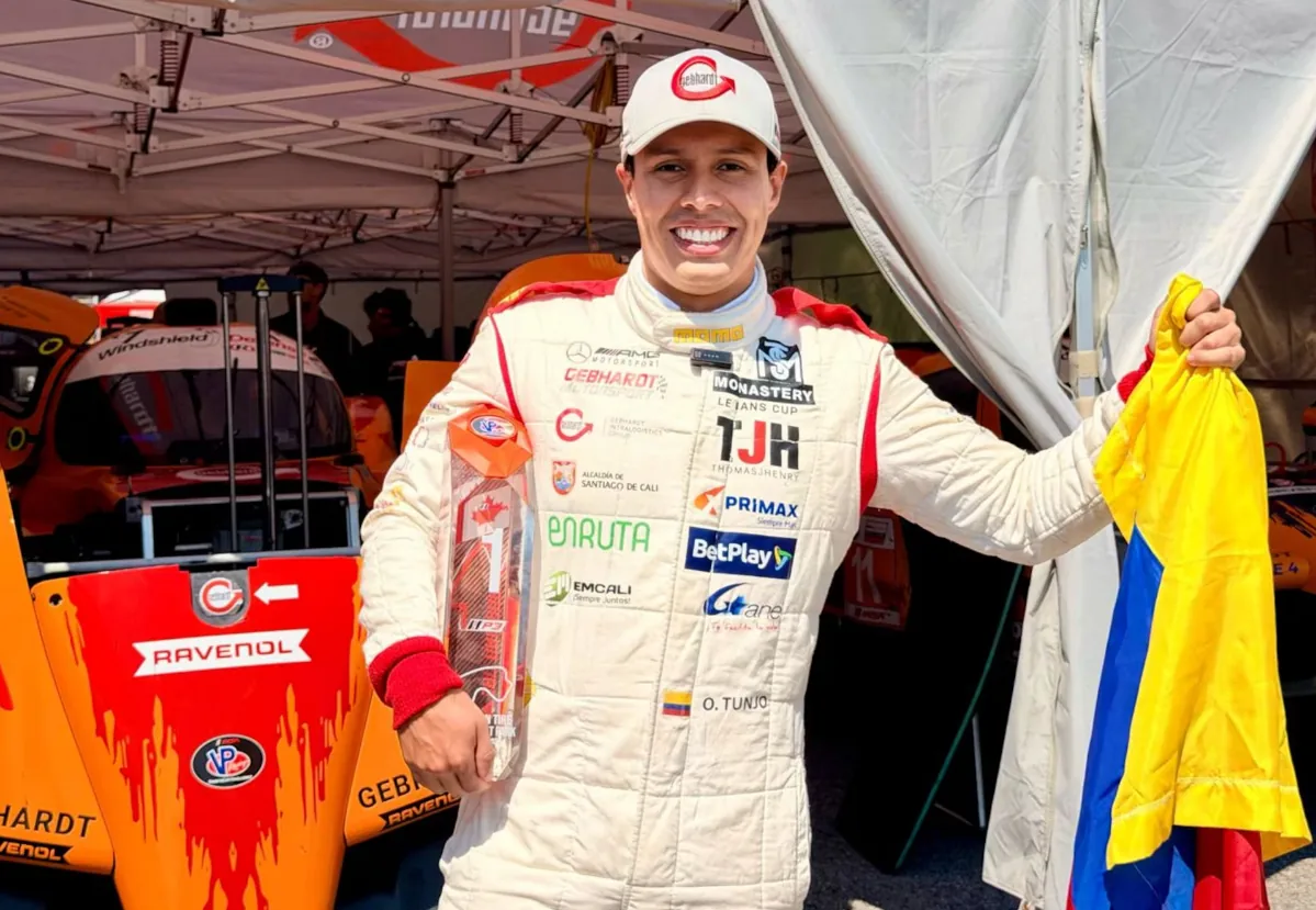 El piloto caleño Óscar Tunjo se impuso en Canadá y consolida su liderato en el ‘Campeonato IMSA’
