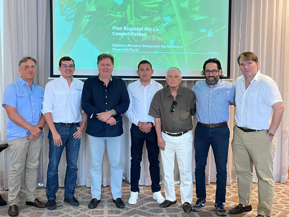 Ministro designado de Agricultura se reúne con el sector bananero y acuerdan agenda de productividad, rentabilidad y competitividad