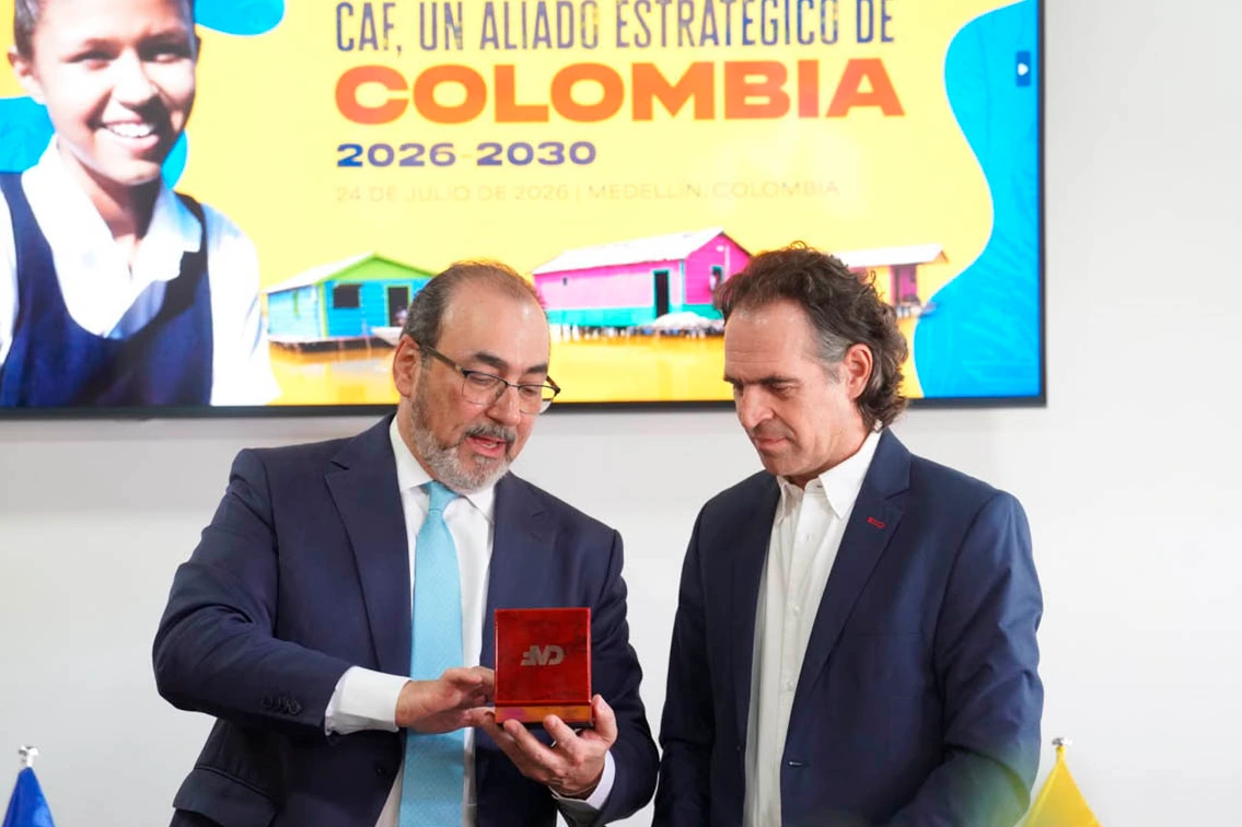 Impulso internacional a proyectos estratégicos de Medellín: alcalde Federico Gutiérrez anunció nueva alianza con CAF que amplía las oportunidades de financiamiento