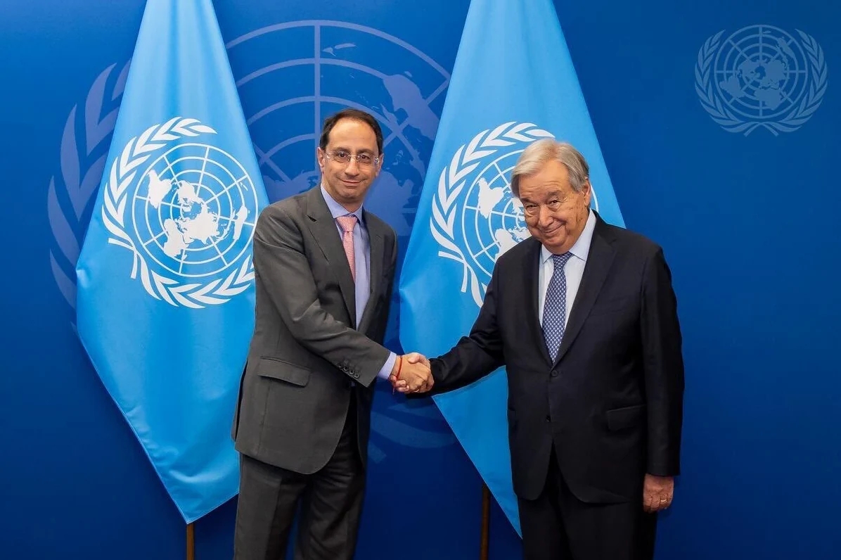 EL Vicepresidente José Manuel Restrepo se reunió con António Guterres para dialogar sobre Colombia y su papel en el mundo