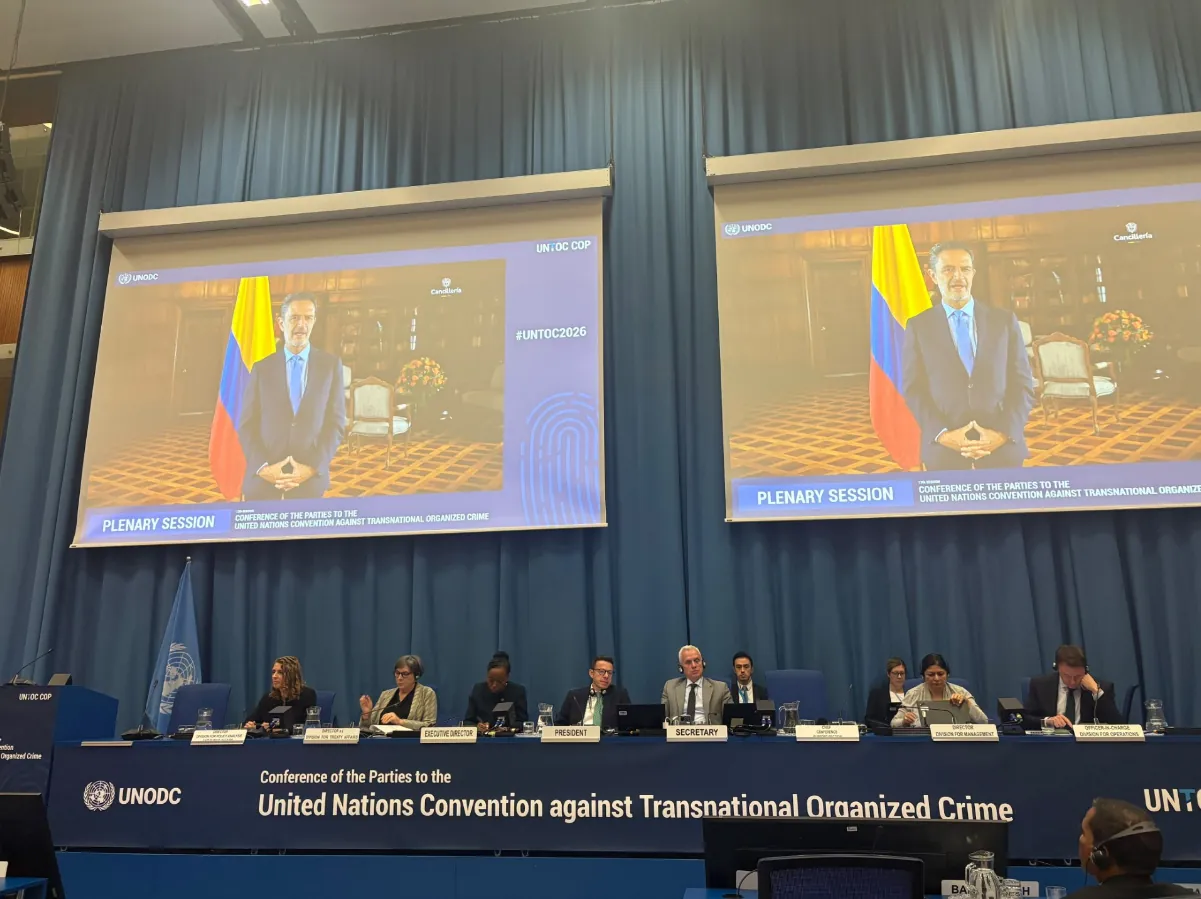 Colombia reafirma su compromiso con la lucha contra la delincuencia organizada transnacional promoviendo dos resoluciones históricas en el marco de la Convención de Naciones Unidas contra la delincuencia organizada trasnacional